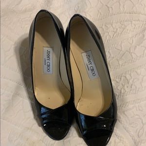 Jimmy Choo Otis Black Patent Pumps
